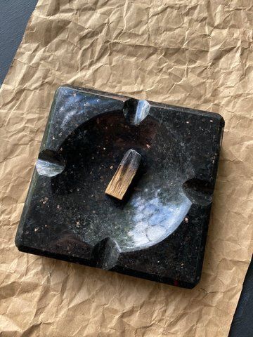 Підставка під пахощі (чи ключі) з мармуру "Shiny black" 721331 фото