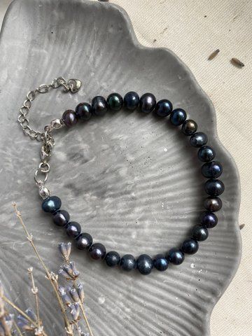 Браслет "Black pearls" 83381 фото